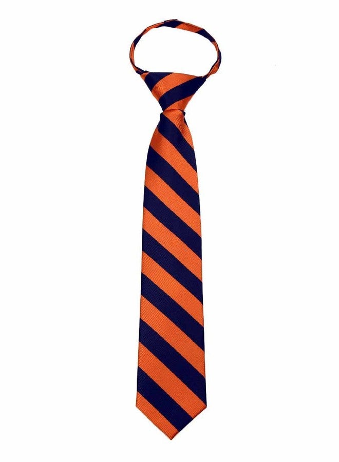 BUYYOURTIES ربطات عنق للأولاد بسحاب، مخططة، مطبوعة بنمط جامعي، من BUYYOURTIES B-ZIP-JCS-ADF-1-10 - Image 1